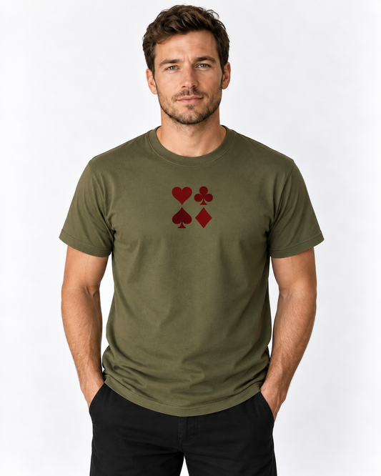 The Four Suits Tee — Dark