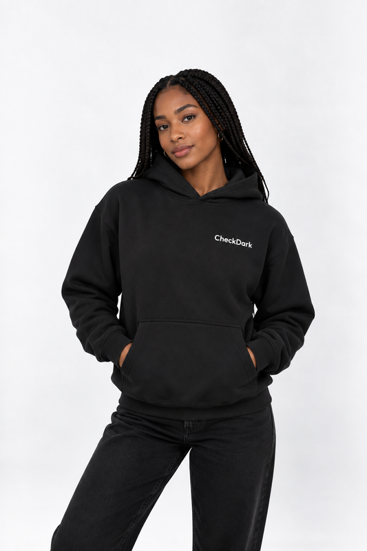 Women's CheckDark hoodie — Dark