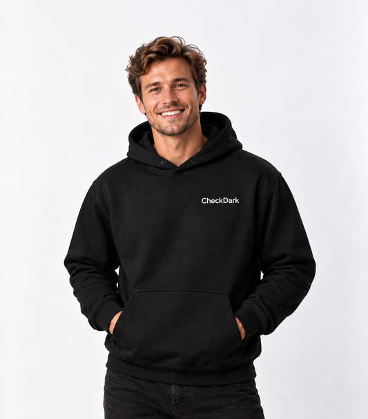 The CheckDark Hoodie — Dark