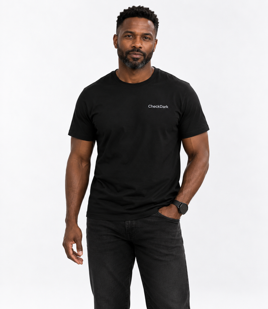 The CheckDark Tee — Dark