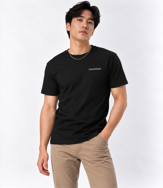 The CheckDark Tee — Dark