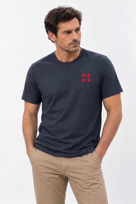 The Suits on the Pocket Tee — Dark
