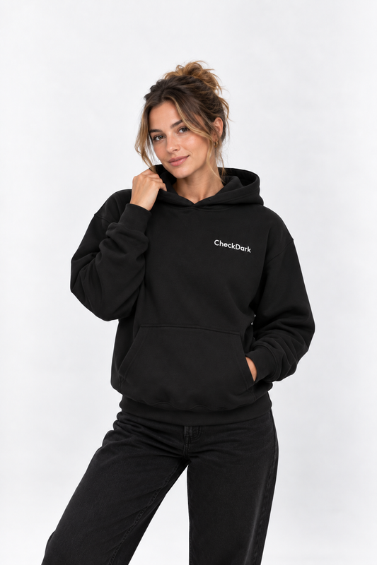 Women's CheckDark hoodie — Dark