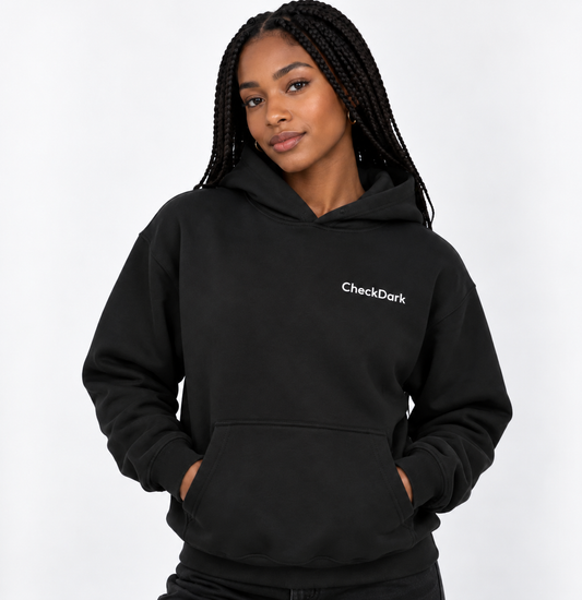Women's CheckDark hoodie — Dark
